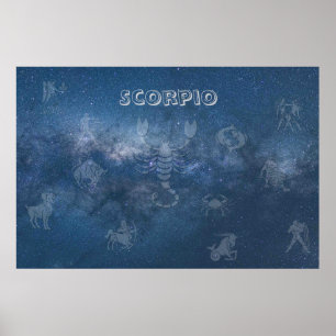 Genomskinlig Scorpio Poster