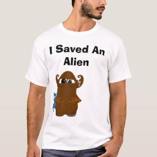 genomskinlig sparade jag en främling tee shirt