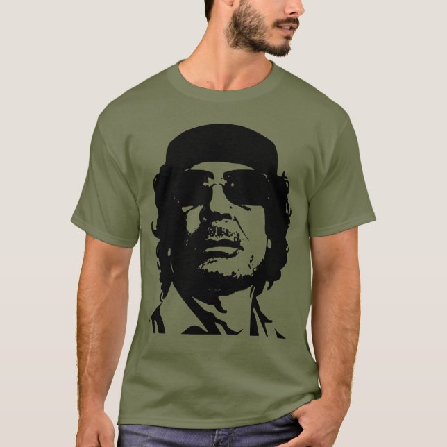 Genomskinliga Gaddafi T Shirt (Framsida)
