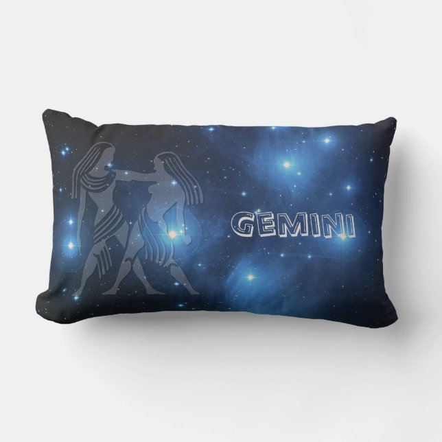 Genomskinliga Gemini Lumbarkudde (Framsida)