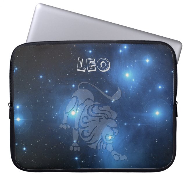 Genomskinliga Leo Laptop Sleeve (Framsidan)