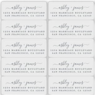 Genomskinliga Returetiketter för calligrafi Klistermärken