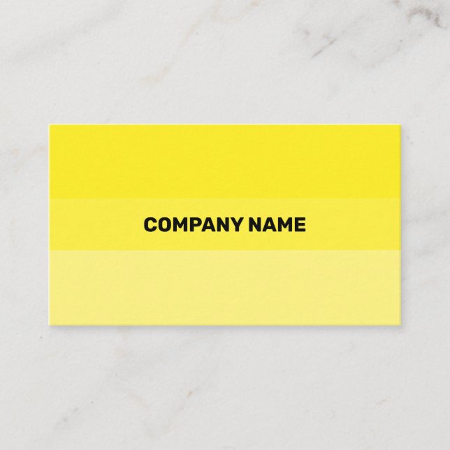 Genomskinlighet för Contemporaryn Färsk Gult Visitkort (Framsida)