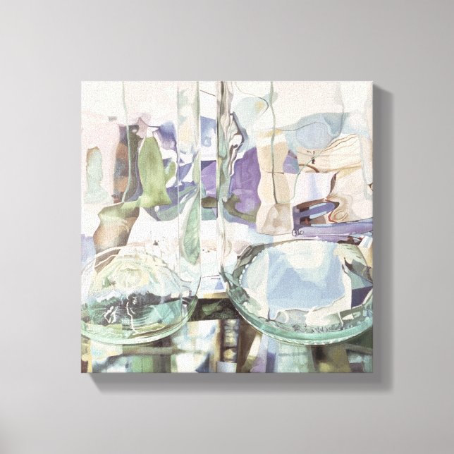 Genomskinlighet för grönt canvastryck (Framsida)