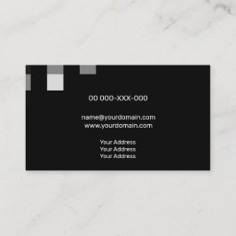 Genomskinlighet för svart Contemporary i bra Visitkort