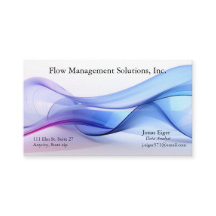 Genomskinligt blått och lavender-Affärskort