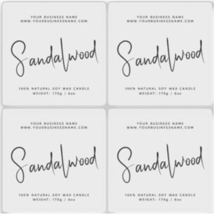 Genomskinligt enkelt ljus för kosmetiska produkter klistermärken