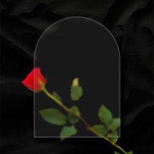 Genomskinligt, frostat 5"x7" Arch tomt Bröllop