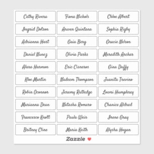 Genomskinligt modernt klistermärke för skript gäst klistermärken