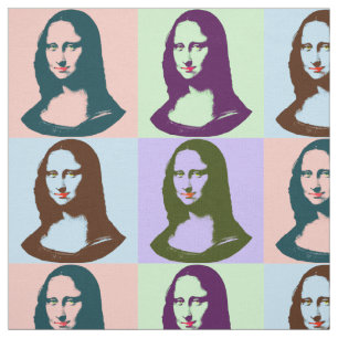 Genomskinligt popkonstMona Lisa tyg