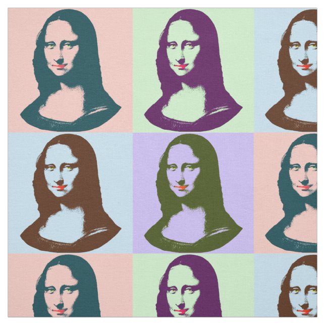 Genomskinligt popkonstMona Lisa tyg (Provkarta)