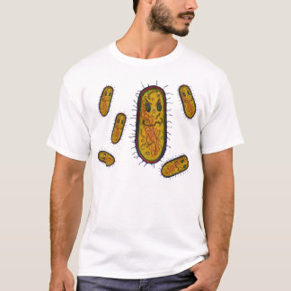 Genomsnittlig bakterietecknade figurer t-shirt