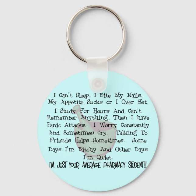 Genomsnittlig farmaci Student-gåvor Nyckelring (Framsida)