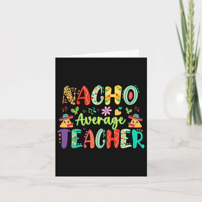 Genomsnittlig lärare nacho kort (Framsida)