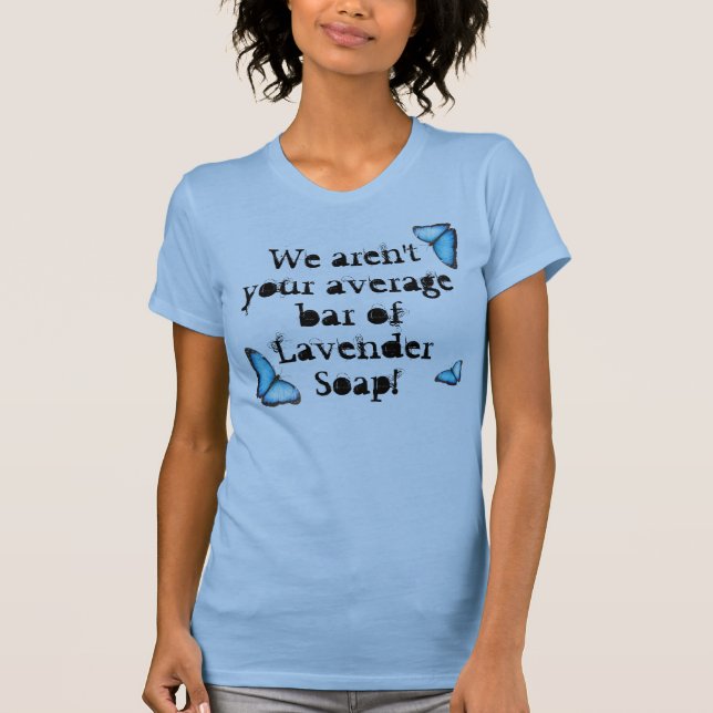 Genomsnittlig lavendeltank t shirt (Framsida)
