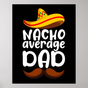 Genomsnittlig pappa Cinco de Mayo Mexikansk pappa Poster