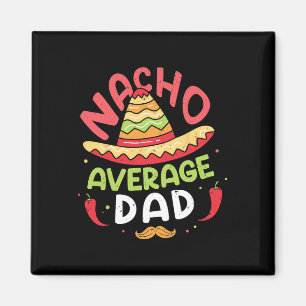 Genomsnittlig Pappa Tröja Cinco De Mayo Fars Dag M Magnet