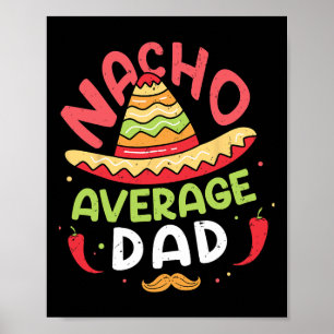 Genomsnittlig Pappa Tröja Cinco De Mayo Fars Dag M Poster