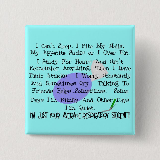 Genomsnittlig respiratorisk student knapp (Framsida)