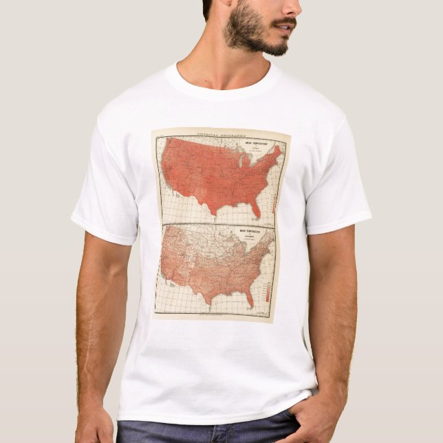 Genomsnittlig temperatur t-shirt (Framsida)