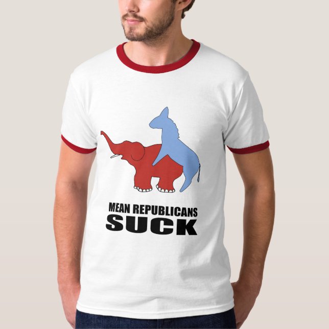 Genomsnittliga republikaner suger t shirt (Framsida)