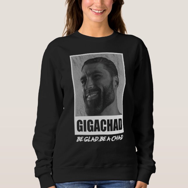 Genomsnittligt Sigma Male Gigachad Meme T Shirt (Framsida)