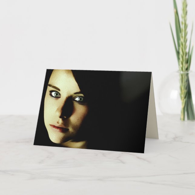 Genomträngande tystnadkort kort (Framsida)