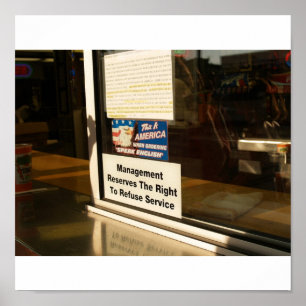 Genos Cheesesteaks vid beställning talar engelska Poster