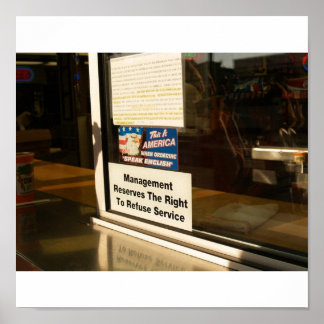 Genos Cheesesteaks vid beställning talar engelska Poster