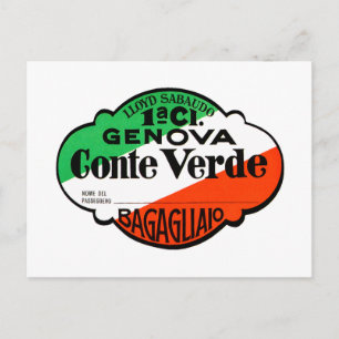 GenovaConteVerde Vykort