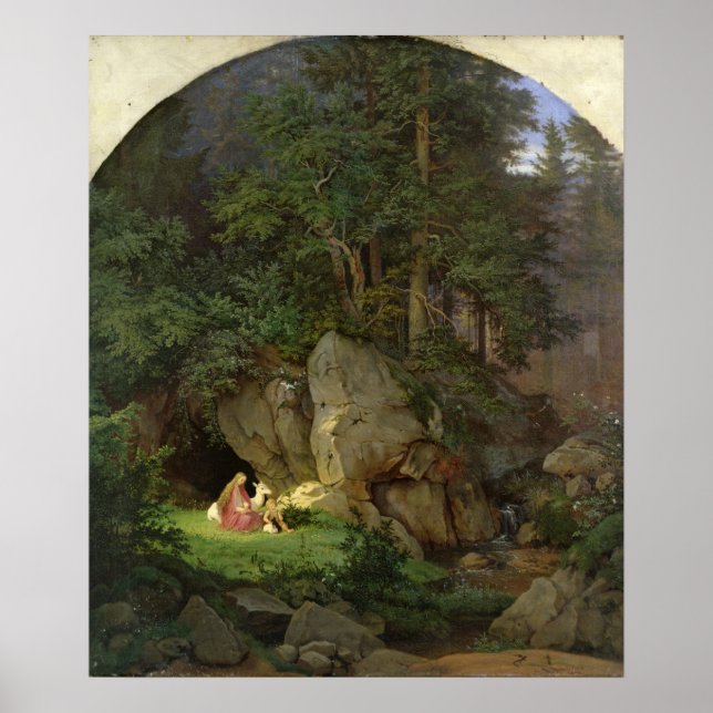 Genoveva in the Wood Clearing, 1839-41 Poster (Framsidan)
