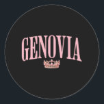 Genovia Me A Bride Håll käften Bachelorette Party  Runt Klistermärke<br><div class="desc">Genovia Me A Bride TyUp Bachelorette Party Möhippa</div>