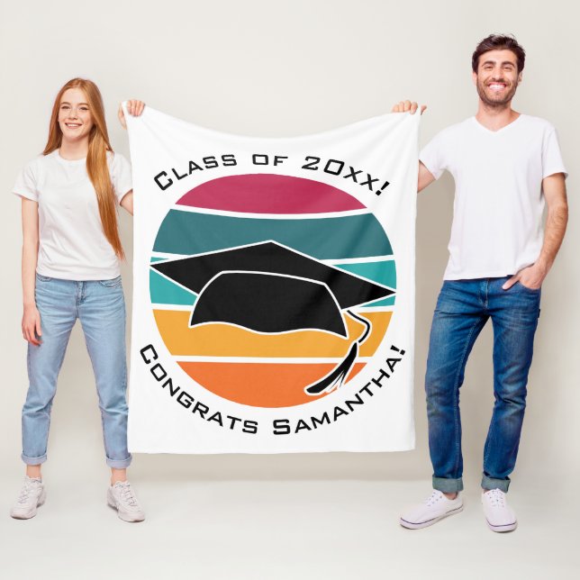 Genritarpanel för Retro Student Fleecefilt (På plats)