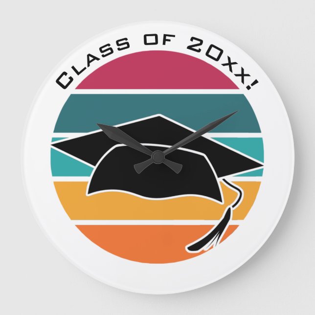 Genritarpanel för Retro Student Stor Klocka (Framsida)