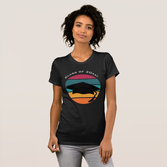 Genritarpanel för Retro Student T Shirt (Hel framsida)