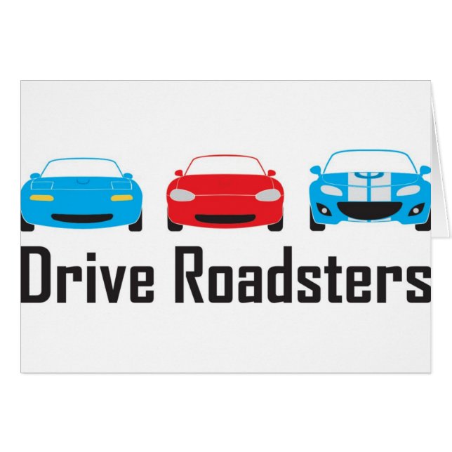 gens för miata 3 hälsningskort (Framsidan Horizontal)