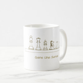 Gens Una Sumus chess Kaffemugg
