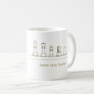 Gens Una Sumus chess Kaffemugg