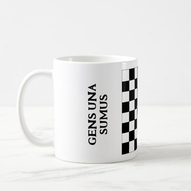 Gens una sumus kaffemugg (Vänster)