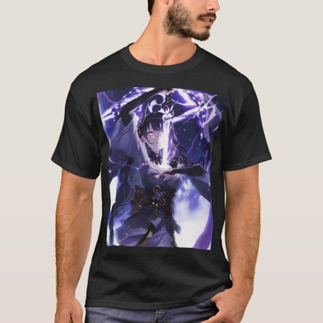 Genshin impact Baal #1 T Shirt (Framsida)
