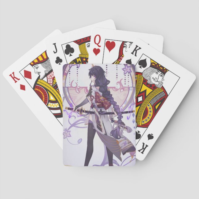 Genshin impact Baal sakura löv Casinokort (Baksidan)