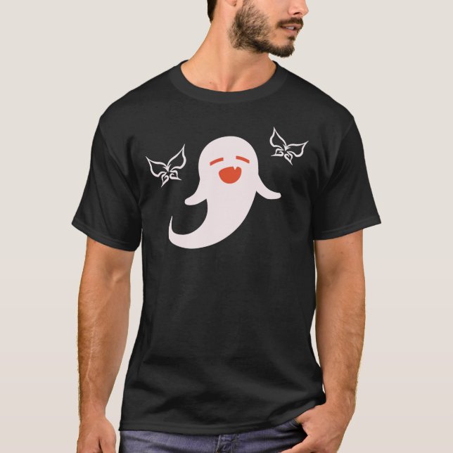 Genshin Impact Hu Tao - Spirit Ghost Art Classic T T Shirt (Framsida)