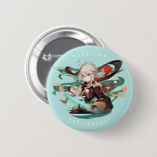 Genshin Impact: Kazuha Kaedehara Badge Knapp