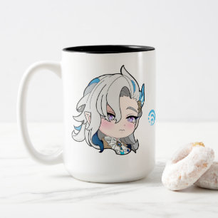 GENSHIN IMPACT NEUVILLETTE Chibi Två-Tonad Mugg