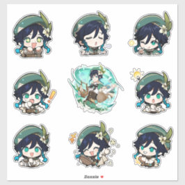 Genshin Impact Venti Stickers Klistermärken