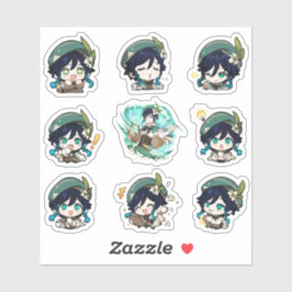 Genshin Impact Venti Stickers Klistermärken