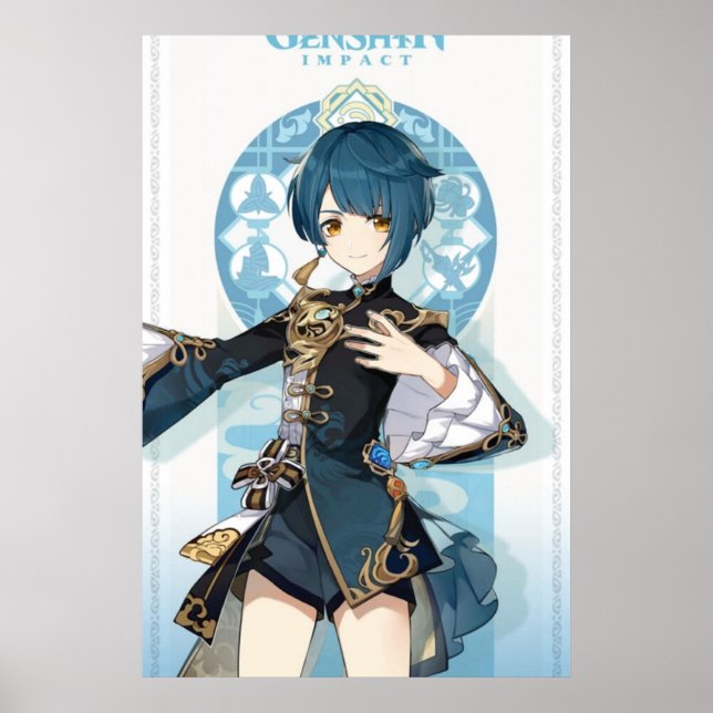 Genshin Impact Xingqiu Poster (Framsidan)