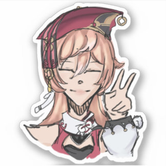Genshin Impact Yanfei (grovsketchy) Klistermärken