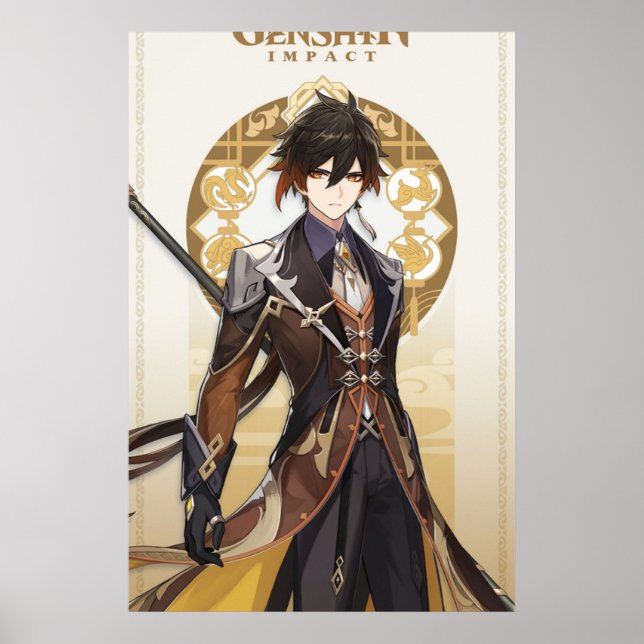 Genshin Impact Zhongli Poster (Framsidan)