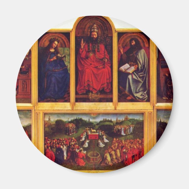 Gent altaraltar från den mystiska lambscenens vy ö magnet (Framsidan)